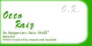 otto raiz business card